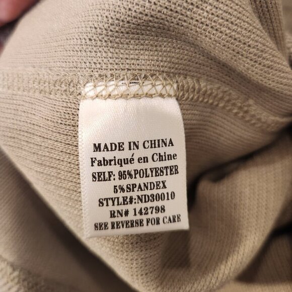 New In Solid Comfy Knit Dress W Pockets Neutral Cozy Layer Fall - Size M - Picture 7 of 8